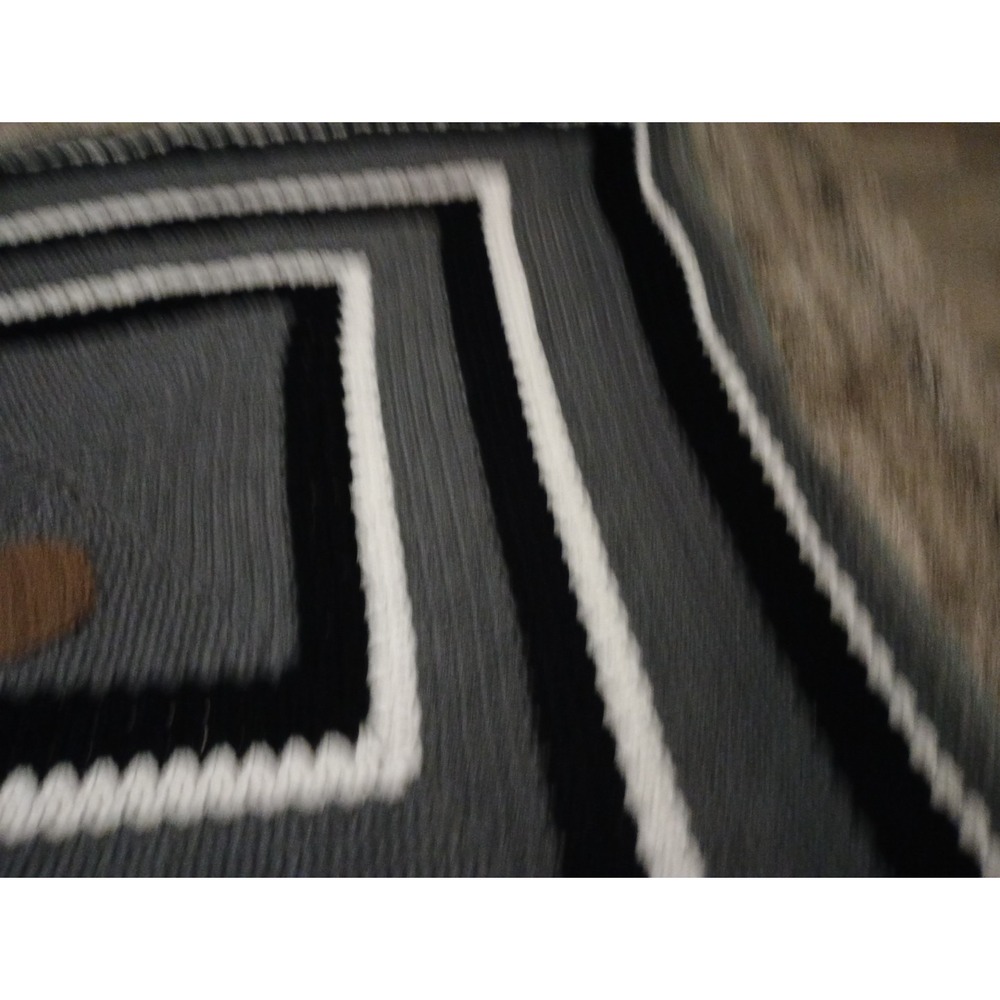 Dog‎ Lovers Handmade Crochet Knit Couch Cover 52in Granny Square Vintage Blanket - Picture 8 of 16